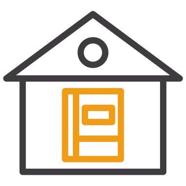 Ev simgesi vektör illüstrasyonu