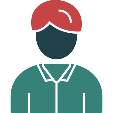 Doktor düz vektör simgesi