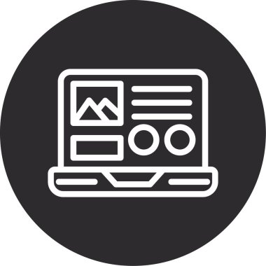 seo modern simgesinin vektör illüstrasyonu