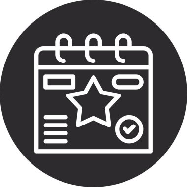 yıldız simgesi, vektör çizimi