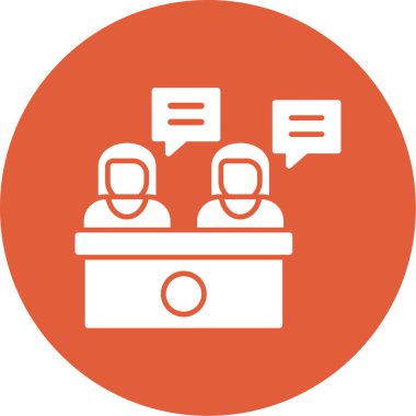 forum modern simge, vektör illüstrasyonu