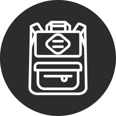 çanta çantası dosya dosya simgesi ana hat biçiminde