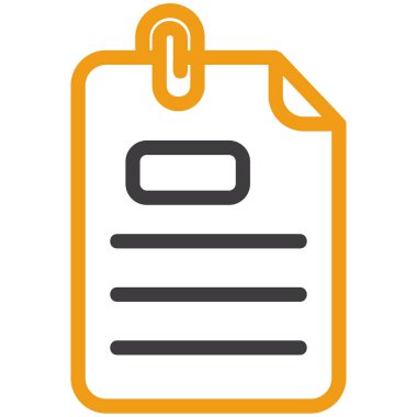 Belge. Web simgesi basit illüstrasyon