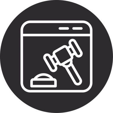 çekiç ve akıllı telefon simgesi vektör çizimi