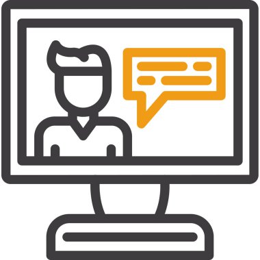 Konuş. Web simgesi basit tasarım