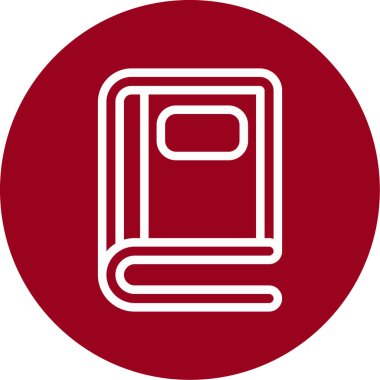 kitap simgesi vektör illüstrasyonu