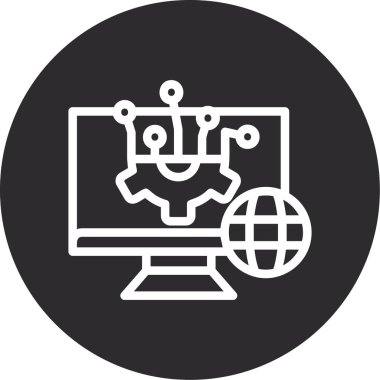 seo modern simgesinin vektör illüstrasyonu