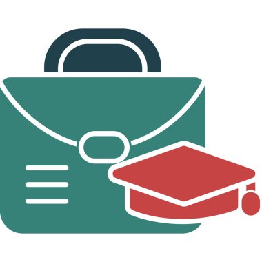 eğitim düz vektör simgesi