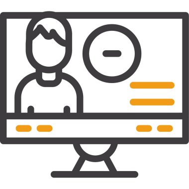 Video konferansı. Basit resimleme