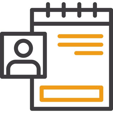 iş yönetimi çizgisi simgesi ana hat biçiminde