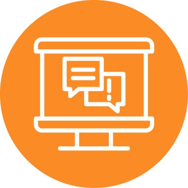 Dizüstü bilgisayar simgesi vektör çizimi