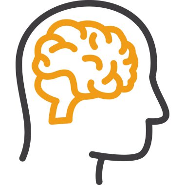 İnsan beyin vektör simgesi