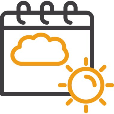 Hava durumu. Web simgesi basit illüstrasyon