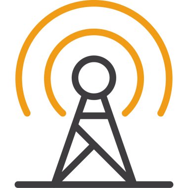 uydu anten simgesi, vektör illüstrasyonu