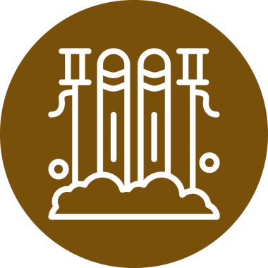 Sütun. Web simgesi basit illüstrasyon