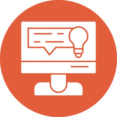 Bilgisayar. Web simgesi basit illüstrasyon