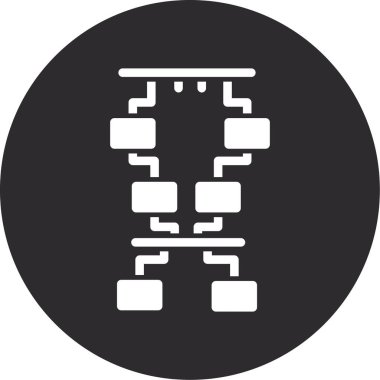 Bir b eksikliği simgesinin vektör çizimi