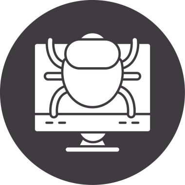 hata böceği simgesi ana hatlar biçiminde