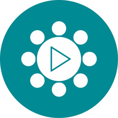 Çalma simgesinin vektör illüstrasyonu