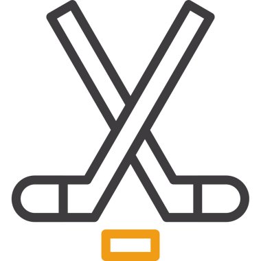 Hokey kutsal kişilerin resmi, vektör çizim