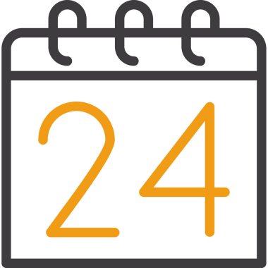 Düz biçimli gün takvimi olay simgesi