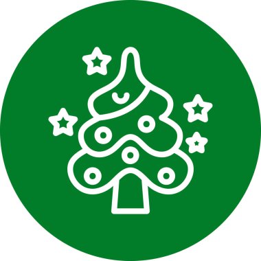 ağaç simgesi vektör illüstrasyonu