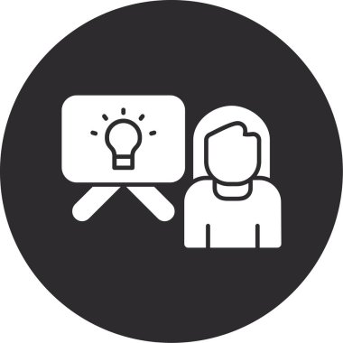 Moda biçimi izole edilmiş arkaplanda fikir simgesi