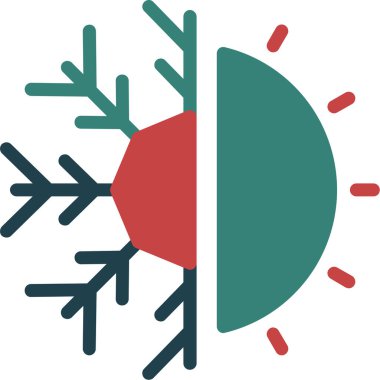 Yılbaşı kar tanesinin vektör çizimi