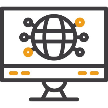 Ağ web simge vektör çizim