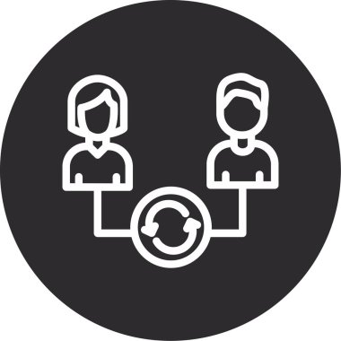 İş ve finans simgesinin vektör illüstrasyonu