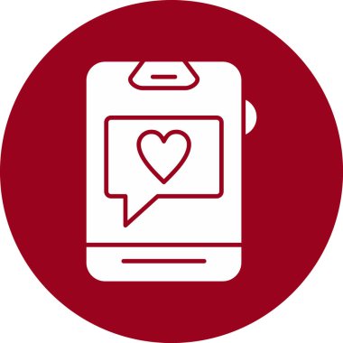 Cep telefonu simgesi, vektör illüstrasyonu