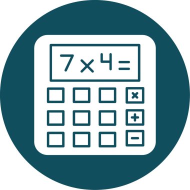 hesap makinesi matematik izole simgesi