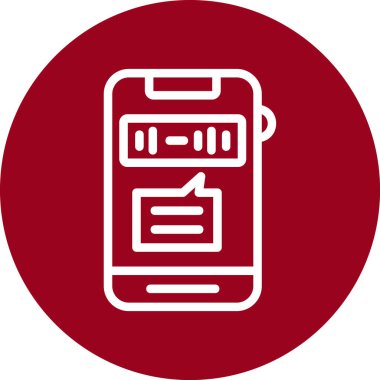 vektör cep telefonu simgesi, vektör illüstrasyonu