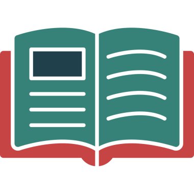 Kitap. Web simgesi basit tasarım