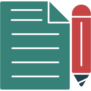 Belge simgesinin vektör illüstrasyonu