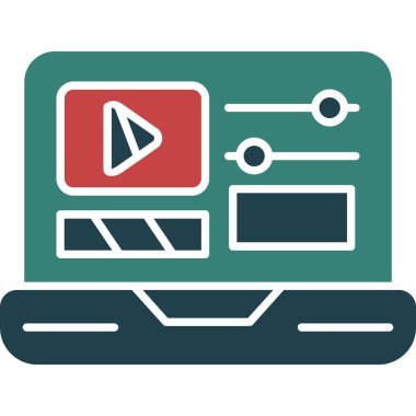 video oynatıcı vektör simgesi