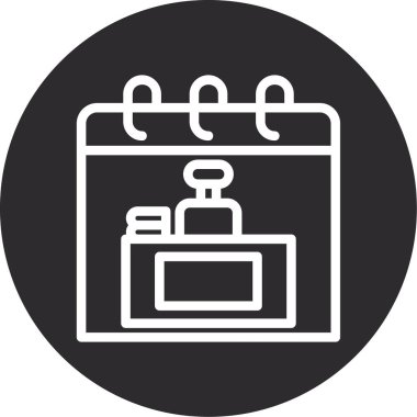 Takvim tarihi, tarih simgesi, vektör, illüstrasyon