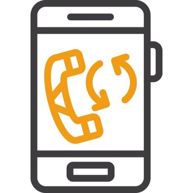 telefon arama simgesi ana hat biçiminde