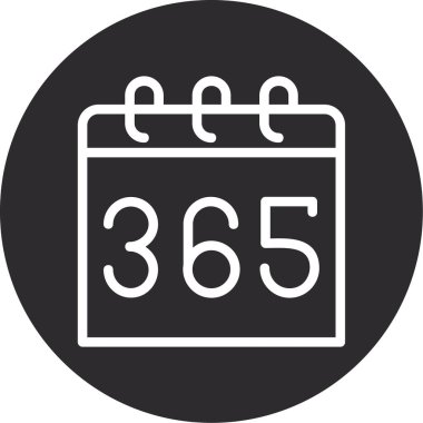 Bir 65 6 simgesinin vektör illüstrasyonu