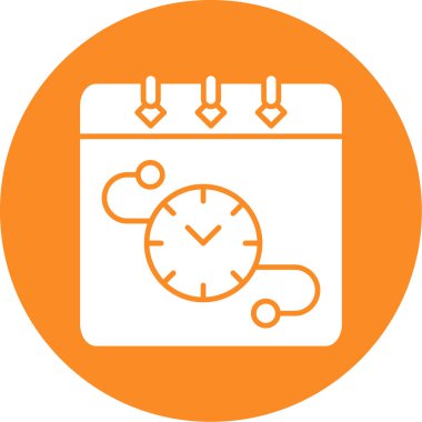 Saat. Web simgesi basit illüstrasyon