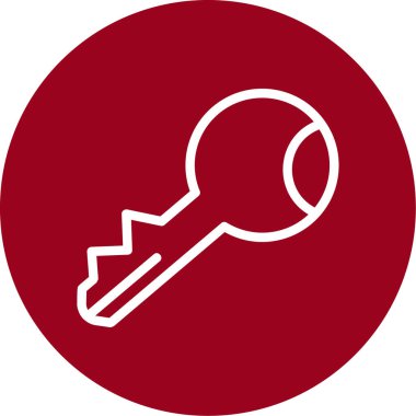 Anahtar. Web simgesi basit illüstrasyon