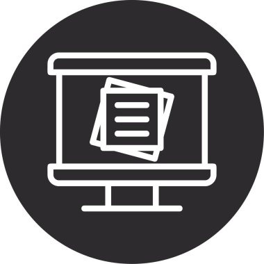 belge simgesi, vektör çizimi