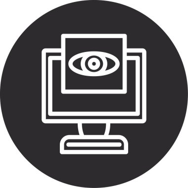 göz vektörü simgesi modern basit vektör çizimi