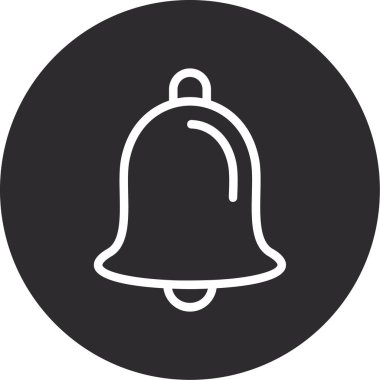 Çan simgesi vektör illüstrasyonu