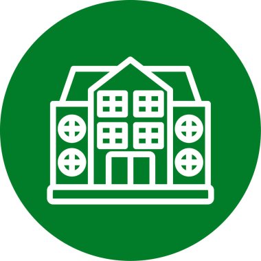 Benzersiz ikametgah vektör simgesi