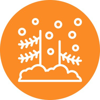 Yiyecek ve içecek ikonunun vektör illüstrasyonu