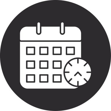 vektör Takvimi Simgesi illüstrasyonu