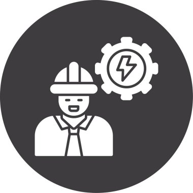 Oluşturucu işçisi vektör simgesi