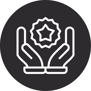 Çiçek simgesinin vektör illüstrasyonu