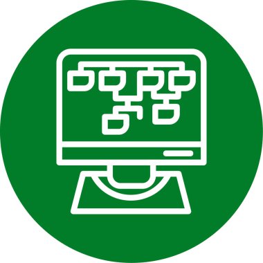 seo modern simgesinin vektör illüstrasyonu